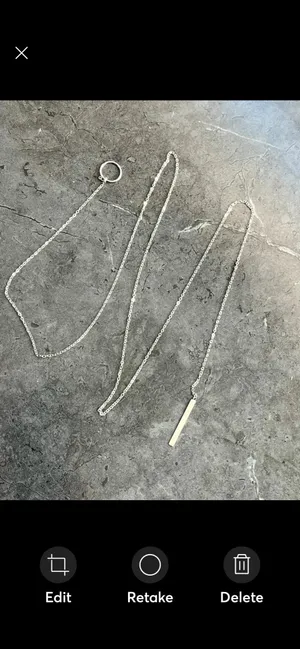 Urban outfitters silver bar circle necklace thumbnail 5