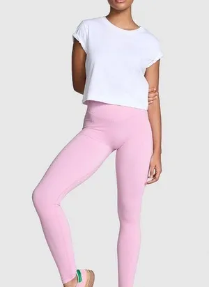 PINK Winter Seamless Classic Leggings Size S Pink Poodle NWT Stretchy thumbnail 1