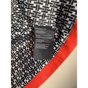 Tommy‎ Hilfiger Red Navy Stripe Double Breasted Trench Coat Jacket Size S P thumbnail 4