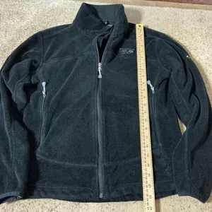 Mountain Hardwear Womens Black Full Zip Fleece Jacket Mock‎ Neck Size Medium thumbnail 3