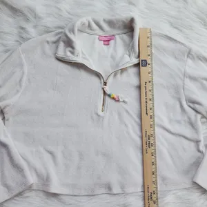 Stoney Clover -808 Lane White Sweatshirt 1/3 zip‎ up Medium thumbnail 8