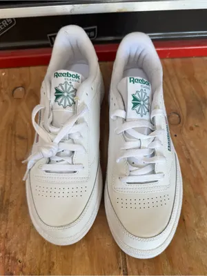Reebok Club C 85 White Green Sneakers – Women's Size 11 Mens Size 9.5 New thumbnail 1