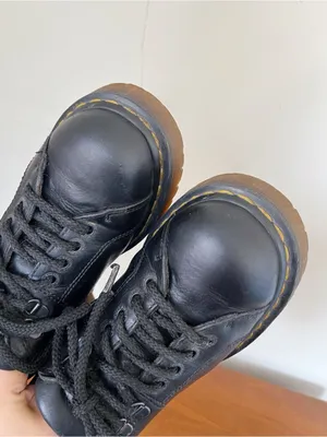 Dr Martens • vintage 8312 lace up oxford shoes platform black leather chunky thumbnail 4