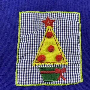 Onque Casuals Women's Christmas Cardigan Sweater Size Small Tree Santa‎ thumbnail 6