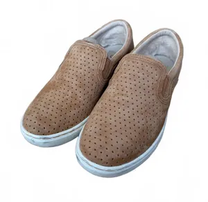 UGG Fierce Geo Perforated Suede Slip-On Sneakers Shoes Tan Women's Size 7.5 thumbnail 1