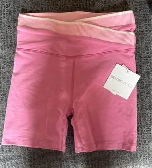 Pink Beyond Yoga Biker Shorts thumbnail 1