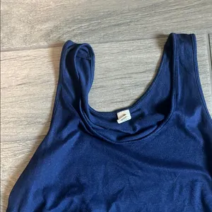 HUE Relaxed Blue Sleeveless Tank Top thumbnail 3