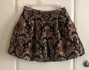 Gianni Bini Lordice Skirt Formal Metallic Embroidered thumbnail 1
