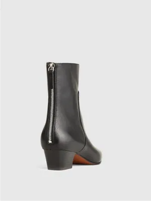 Madewell The Lexie Ankle Boot in True Black Leather Size 8.5 thumbnail 3