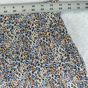 Petal‎ + Pup Blue Brown Animal Print Rayon Midi Skirt Womens Size US 6 Small thumbnail 4