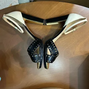 Kate Spade New York Fresia porcelain patent black platform‎ sandal heels size 10 thumbnail 6