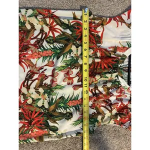 Women's Talbots vibrant,‎ sleeveless shirt tropical botanical M thumbnail 8