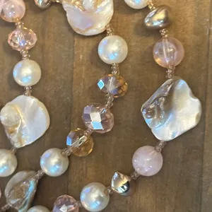 Mother Of Pearl And Bead Layered Necklace thumbnail 3