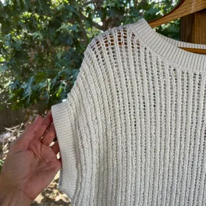 Banana Republic Factory Women's Open Stitch Sweater Snow Day Size XS thumbnail 3