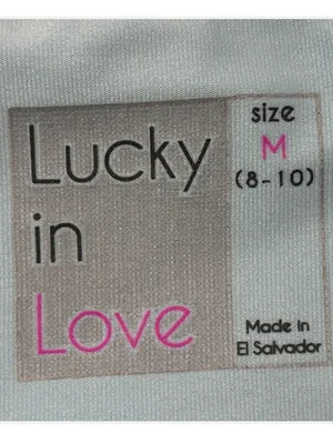 Lucky in Love Light Aqua Blue Ruffle Tennis Skirt with Charcoal Waistband thumbnail 2