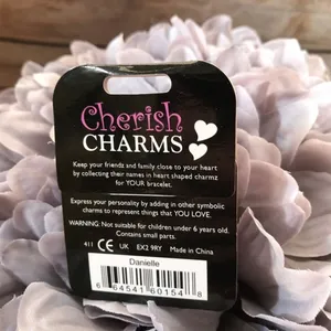 Cherish Charms‎ DANIELLE Name Bracelet Charm Silvertone Silver Tone NEW thumbnail 2