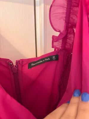 Abercrombie and Fitch Pink High Low Dress thumbnail 6