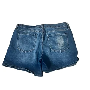 Old Navy Women's Distressed Boyfriend Denim Shorts Blue Size 10 thumbnail 6
