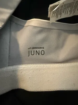 {BROOKS} Juno White High-Impact Racerback Sports Bra thumbnail 8