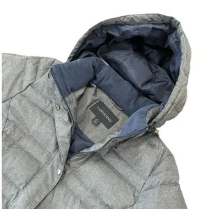 Lands' End Heather Blue Puffer Coat Hooded Winter Jacket 80% Down Gorpcore thumbnail 2