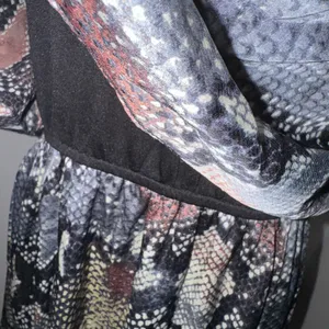 Stunning snake print multi color boutique maxi dress See and Be Seen size large thumbnail 5