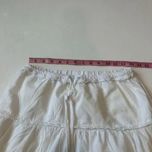 Abercrombie Lace Trim Mini Skirt White Cotton Small Boho Feminine thumbnail 5