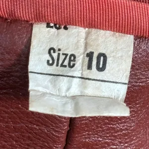 Vintage 70s Burgundy Leather Longline Trench Coat White Whipstitch Western Ranch thumbnail 16