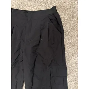 AS Revival Black Cargo Windsuit Parachute Activewear Pants, S thumbnail 2