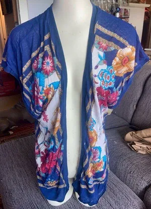 Moth, Anthropologie, Slvlss Open Front Kimono, Sz M/L thumbnail 1