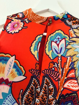 Anthropologie Maeve Larkhill Silk Trapeze Swing Dress S thumbnail 11