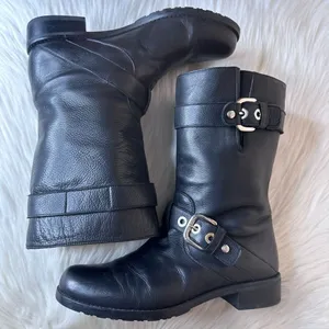 Stuart Weitzman Lotroops Moto Harness Boots Size 7 thumbnail 10