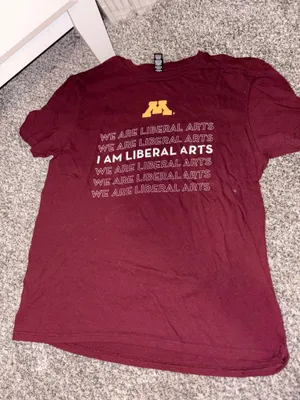 District Maroon Graphic Crew Tee with Gold Accent thumbnail 4