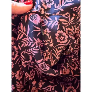 Nanette Lepore Floral Midi Dress Women 8 Navy Blue Pink Long‎ Sleeve Belted Boho thumbnail 11