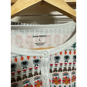 ROLLER RABBIT Bands Weave Pajamas‎ thanksgiving set size Large thumbnail 4