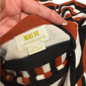 NWT Anthropologie Maeve Striped Sweater Midi Dress Size XS thumbnail 6