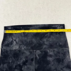 Lululemon Align Super High-Rise Crop 21” Diamond Dye Black Gray Size 12 thumbnail 6