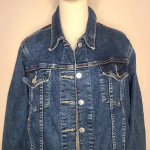 Signature Gold Levis Strauss Denim Light Stretch Trucker Jean Jacket Women XXL thumbnail 2