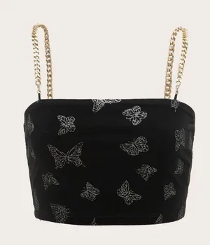 butterfly chain cami top Gold thumbnail 1
