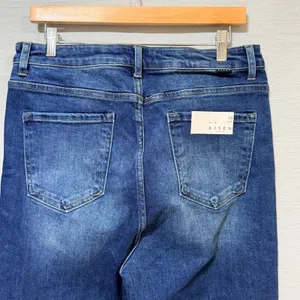 Risen Jeans Womens High Rise Skinny Dark Wash Stretch Denim RDP5556 Size 15/32 thumbnail 5