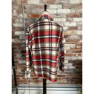 Dokotoo Button Down Shacket Boyfriend Long Sleeve Oversized Plaid Size M thumbnail 5