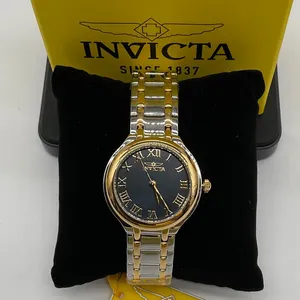Invicta‎ Wildflower 48233 Womens 32mm Two Tone Stainless Steel Black Dial Watch thumbnail 1