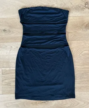 White Fox Boutique - Cut Out Strapless Mini Dress in Black thumbnail 1