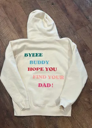 Sunkissed Coconut Buddy the Elf Sweatshirt Tan Size M thumbnail 1
