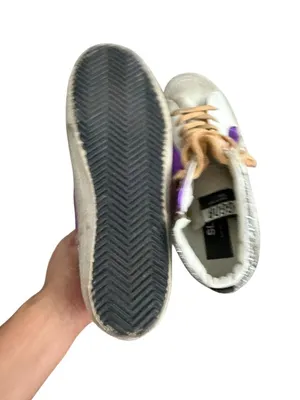 GOLDEN GOOSE Women’s Slide Purple Silver Hi Top Sneakers Size 39 / US 9 thumbnail 8