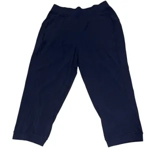 Lululemon Navy Blue Rejuvenate 18” Crop Leggings Pants 6 LW6AMS thumbnail 3