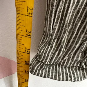 Anthropologie Seashore Striped Linen Pants Green Coastal Minimalist‎ XS thumbnail 4