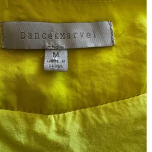 DANCE & MARVEL Lemon Yellow Slip Dress with Slight Cowl Neck in Sz Med thumbnail 4