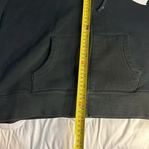 Large Heart Hoodie Black with Zipper and front pockets thumbnail 3