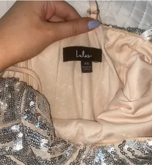Lulus Silver Sequin Dress thumbnail 5