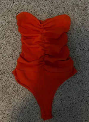 ZARA Ruched Side Body Suit thumbnail 2